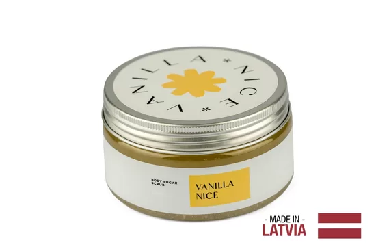 GREENUM Сахарный скраб для тела VANILLA NICE, 300 г